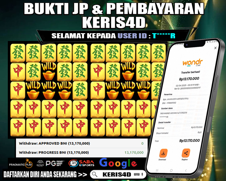 JACKPOT SLOT GACOR MAIN MAHJONG WAYS 02 OKTOBER 2025