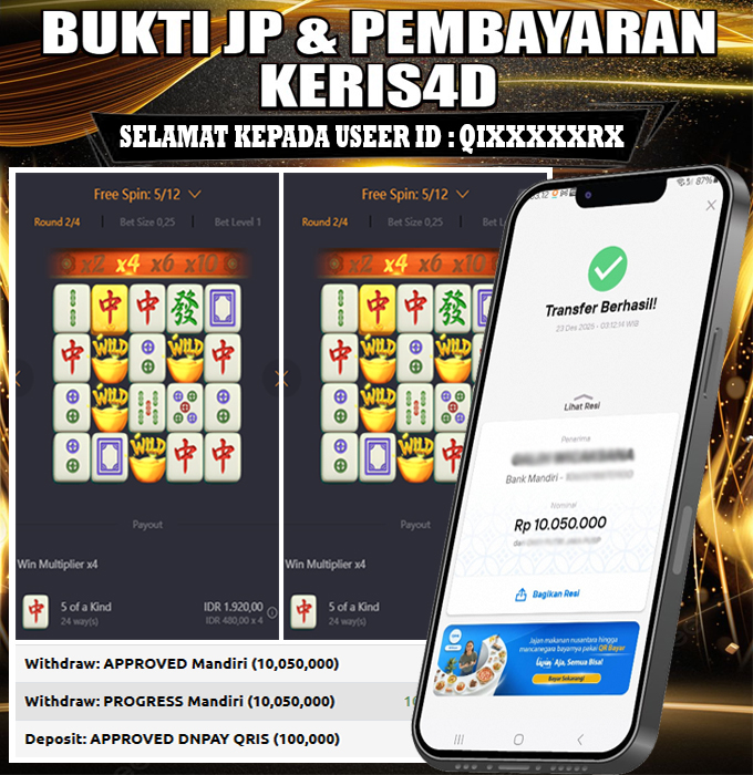 JACKPOT SLOT GACOR MAIN MAHJONG WAYS 23 DESEMBER 2025